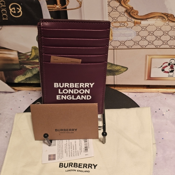 BURBERRY LONDON ENGLAND ALWYN LEATHER POUCH/CARD HOLDER - Picture 12 of 13